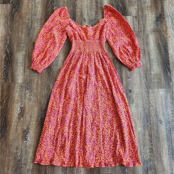 Peony Swimwear Gathered Midi Dress in Garden Party Size 6 US XS NWT - Picture 7 of 14